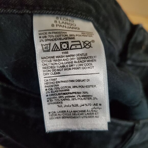 Old Navy Jeans Women’s Size 8 Long Black Rockstar Super Skinny Stretch Denim - Picture 3 of 12